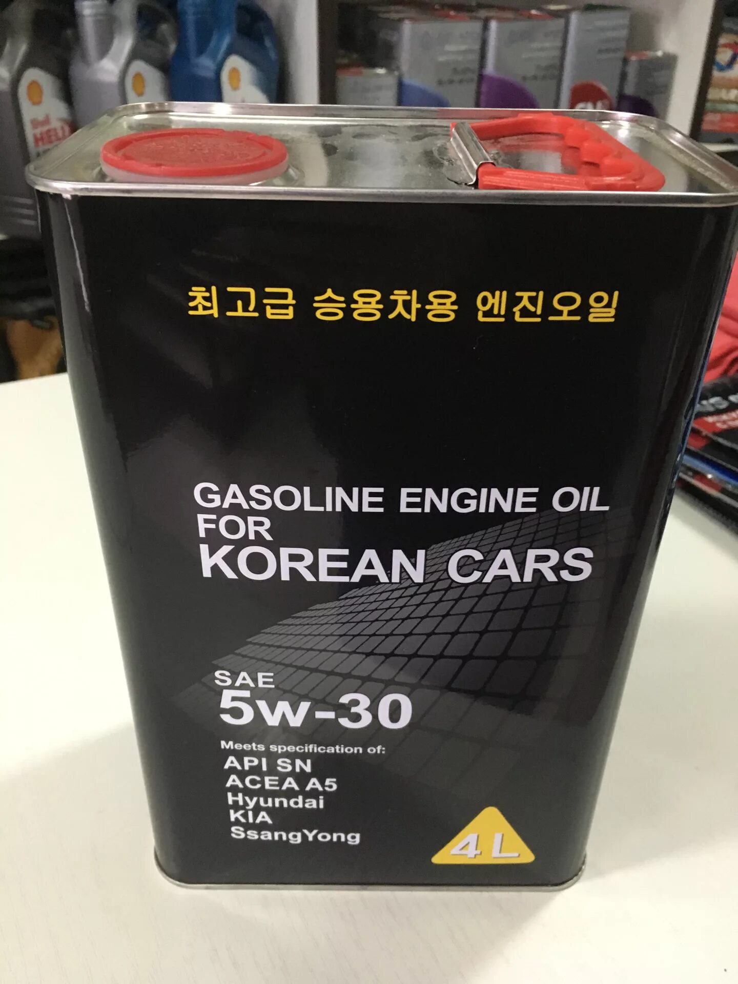 Gasoline engine Oil for korean cars SAE 5w-30 артикул. Gasoline engine Oil for korean cars 5w30 артикул. Масло в Хендай Солярис 5w30 железная банка. Моторное масло Корея Хюндай. Авторусь масло 5w30