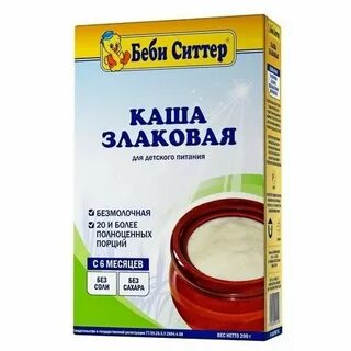 Безмолочная каша с 4 месяцев