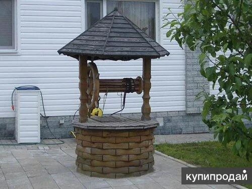 Домик для колодца. Копка колодцев. Питьевой колодец. Навес для колодца. Оформление колодца из бетонных колец.