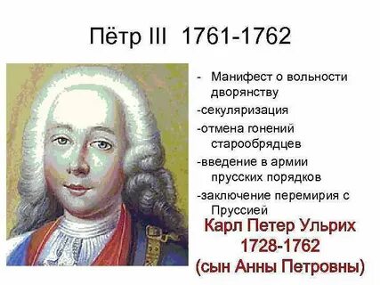 Положения манифеста вольности дворянства