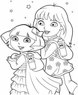 dora and friends coloring pages pdf