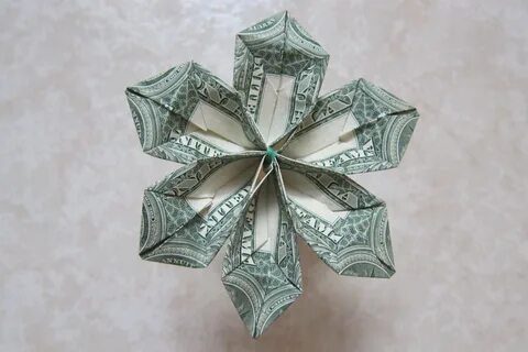 Цветок из купюры
