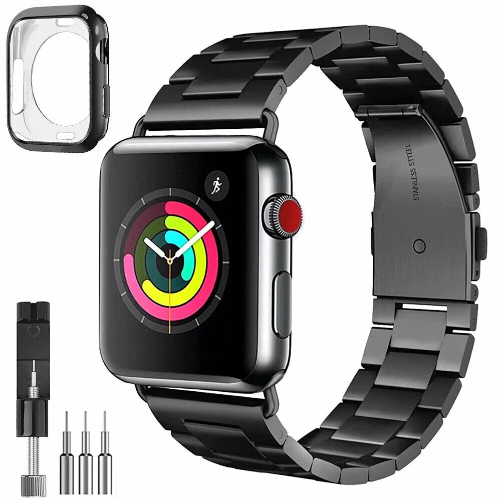 Apple iwatch 42mm. Эппл вотч с металлическим ремешком. Металлический ремешок для эпл вотч. Hoco ремешок grand series steel band wb01 1&2 для apple watch 42 мм. Металлический ремешок для эпл вотч.