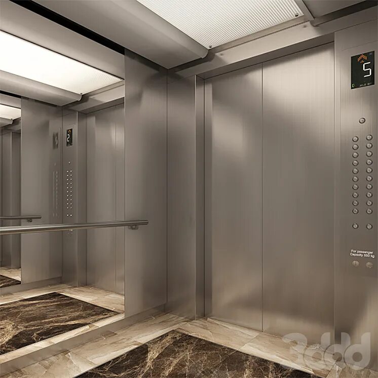 Кабина лифта 3д. Интерьер лифтовой кабины. Кабина лифта металлическая. Дизайнерская отделка лифтовой кабины.