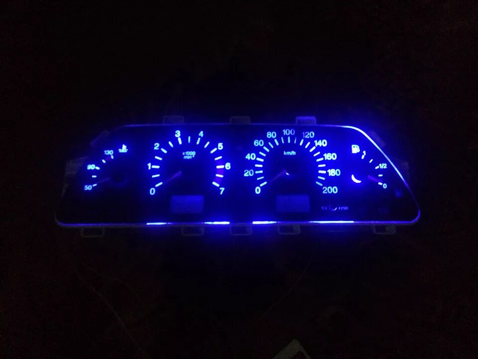 Вставка в щиток приборов для Lada 2108 люминисцентная - Тюнинг Девятого и Десято