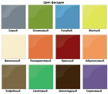 Фасад цвет красок
