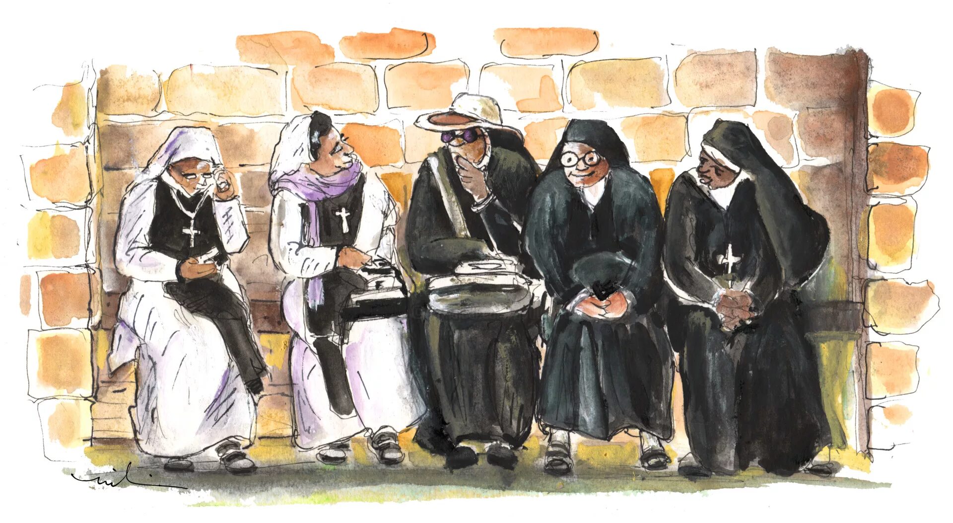 Retro nuns. Retro nuns
