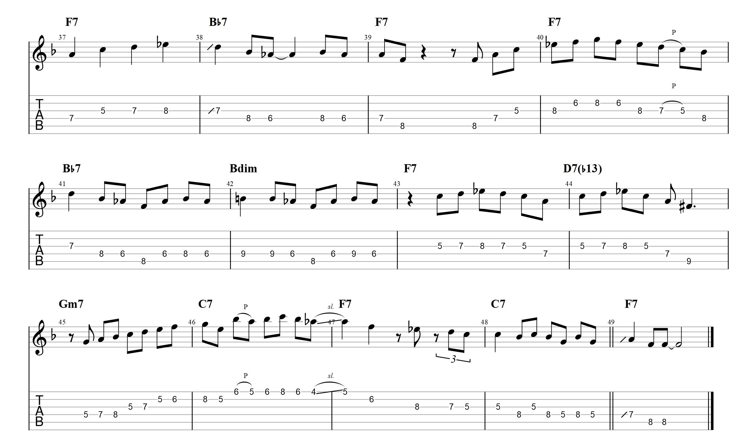 Jazz tab