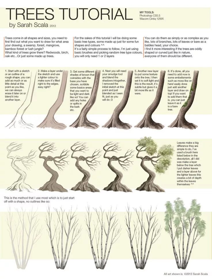 Туториалы по рисованию деревьев. Туториал по рисованию древесины. Референсы деревьев. Дерево референс. Easy here