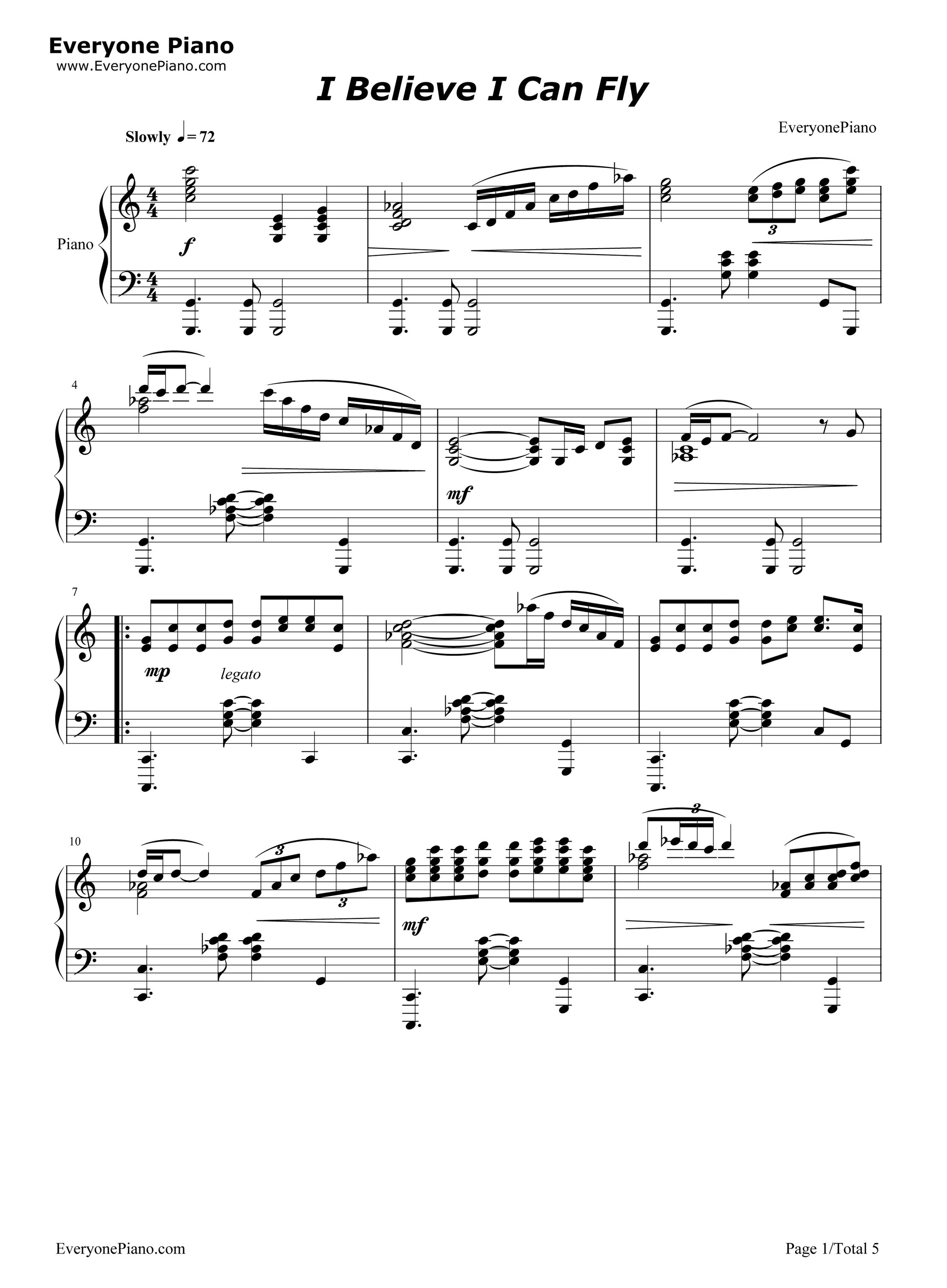 I can believe me песня. I believe i can Fly Ноты для фортепиано. I believe i can Fly Ноты. Ноты i can Fly. I believe i can Fly Ноты для голоса.