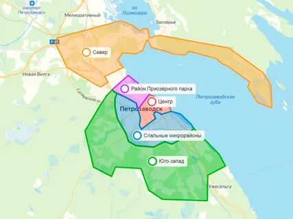 Карту петрозаводска можно