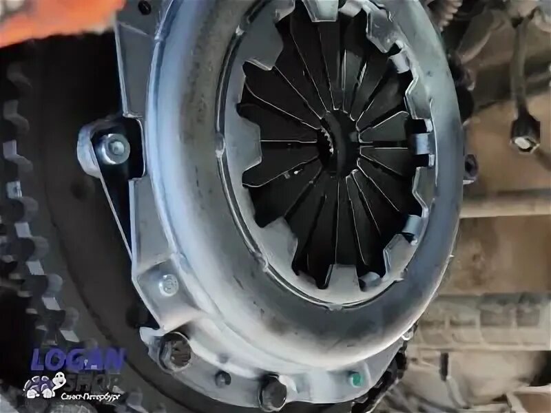 Removal, replacement, installation of clutch assembly Renault Logan 2004-2015 Ga