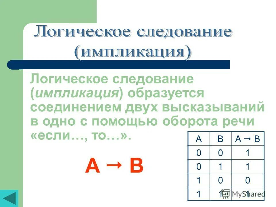 Обозначение конъюнкции