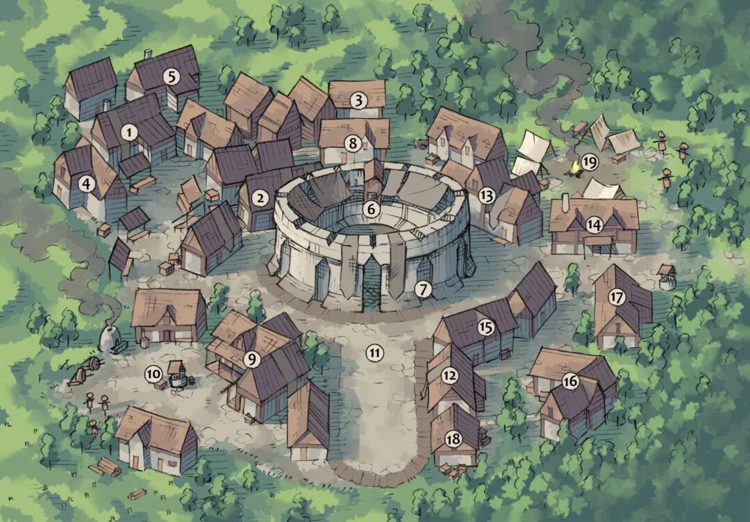 Карта деревни в лесу. Днд локация деревня. деревня dnd map. battlemap деревня днд. dnd карта деревни.