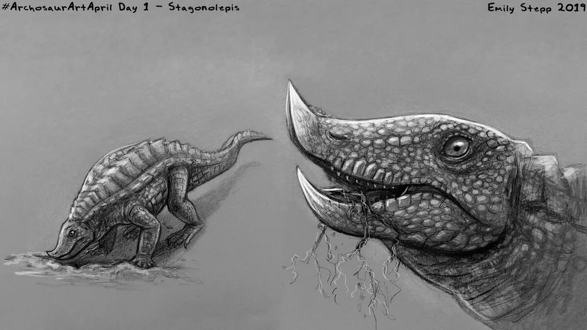 Aetosauria. Этозавр. Стагонолепис. Крокодил свинья