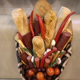 Букет из колбасок