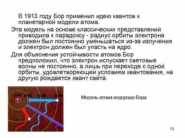 Модель атома по Бору. Модель Бора квантовая модель. Модель атома водорода по Бору кратко. Модель атома водорода по бору