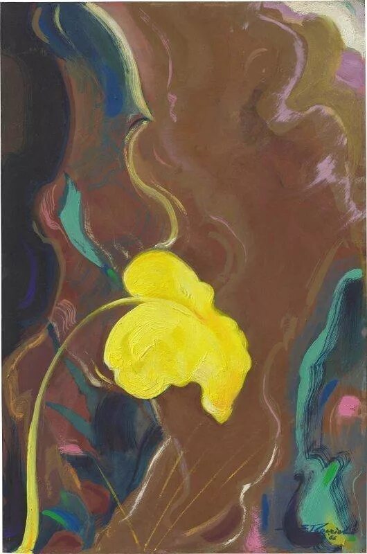 1943. Гималаи. Рерих цветы. Рерих лилии. Рерих натюрморт.
