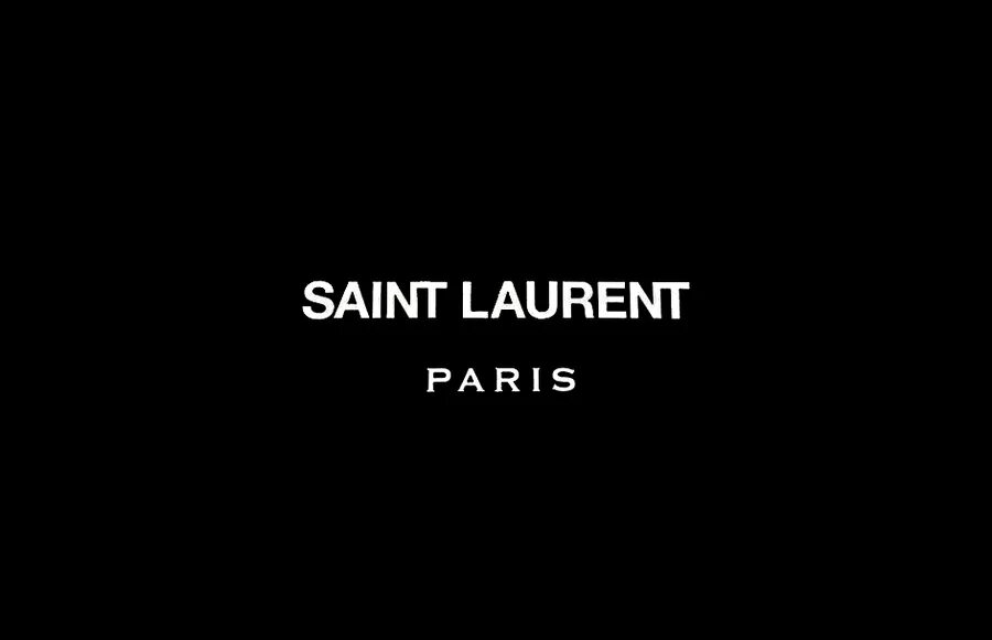 Сен лоран текст. Saint Laurent логотип. Saint Laurent надпись. Saint Laurent надпись на черном фоне. Ив сен Лоран одежда логотип.