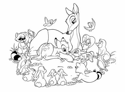 Large collection of Disney coloring pages. 