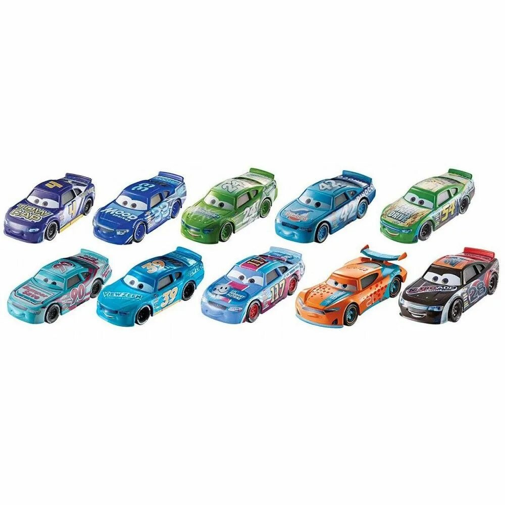 Машинки 10 9 8. Cars 3 Mattel Radiator Springs 10 Pack. Маттел Тачки 1.2.3. Машинки Тачки 3 Mattel набор. "Тачки 3" набор из 11 машинок "скоростной трек".