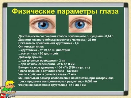 Параметры зрения