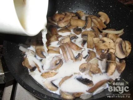 Грибы с молоком на сковороде рецепт