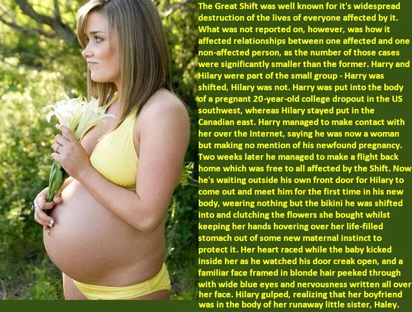 Pregnant captions. Tg pregnant captions.