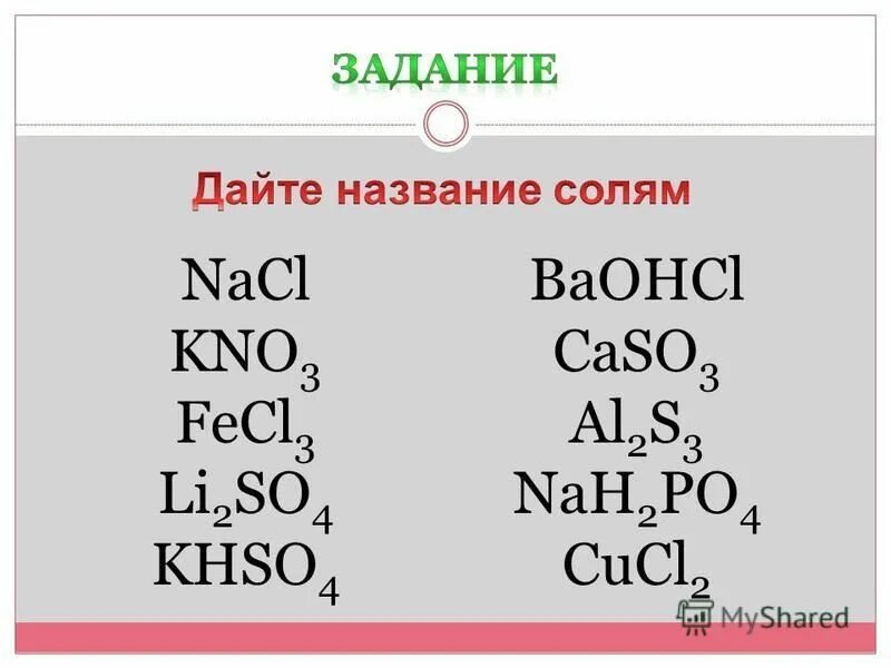 Fepo4 цвет. Kno3 название. Фосфат железа соль. Дайте название следующим солям. Название солей NACL.