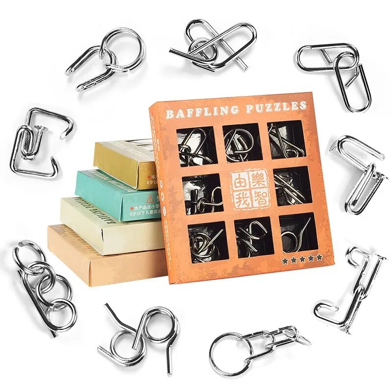 Набор головоломок для детей. Набор головоломок для детей 8 лет. Набор головоломок 6 шт. Набор металлических головоломок. Набор головоломок галилео.