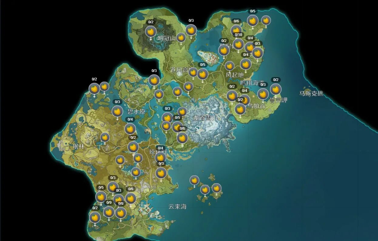 Genshin map appsample