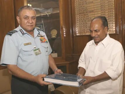 File:The Chief of the Air Staff; Air Chief Marshal P.V. Naik handing over a...