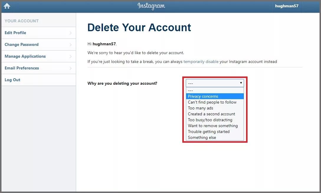 My instagram account hacked help. Delete instagram account. instagram account. what is the difference between deleting and deactivating my instagram account?.