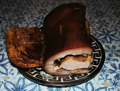 Копчение свиной брюшины