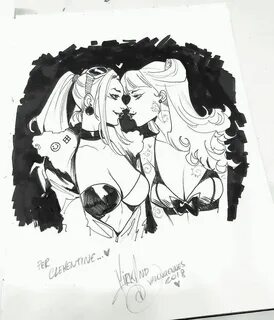 💖 #HarleyQuinn #PoisonIvy #Bombshells #ink Dc Comics, Ядовитый Плющ, Gotha...