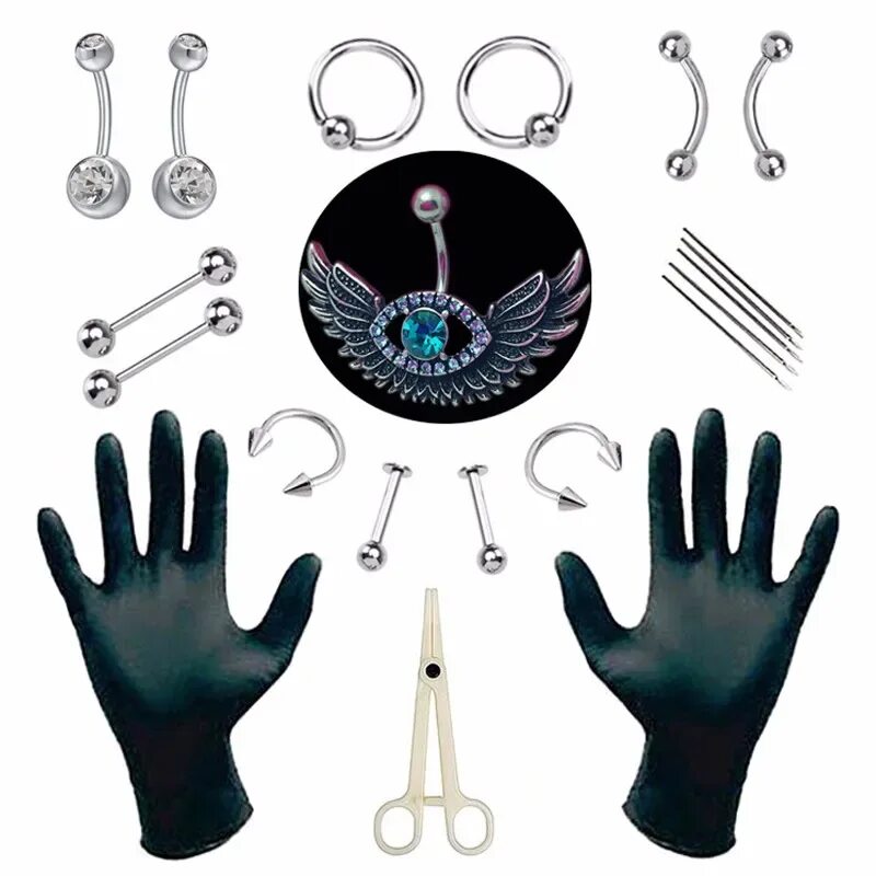 Инструменты для пирсинга. Набор для пирсинга. Piercing Tools. Body tools