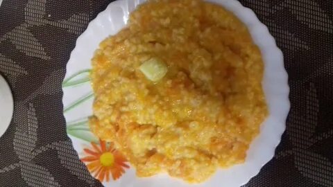 Пшенная каша с сахаром