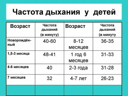 Сколько выдохов делает в минуту