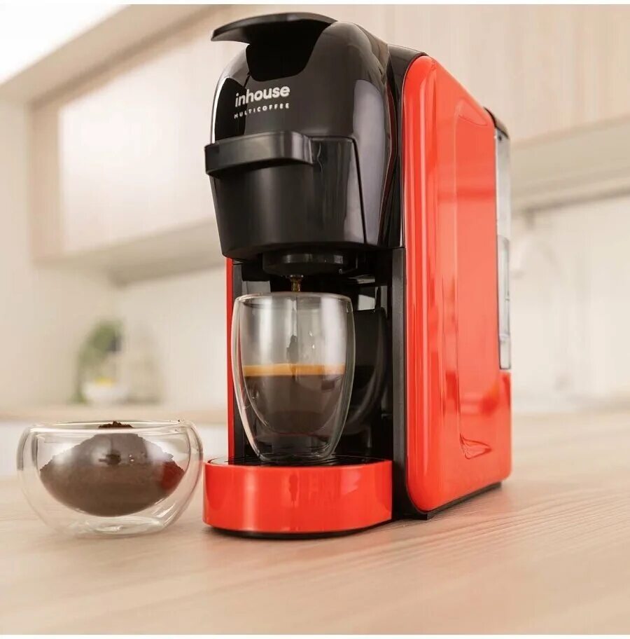 Кофемашина рожковая/капсульная inhouse icm1906ng. Кофеварка инхаус капельная. Кофеварки инхаус. Кофеварка рожковая inhouse icm 1802wg. Кофеварка капсульная inhouse multicoffee icm1901br.