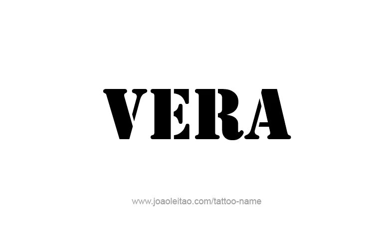 Vera given name