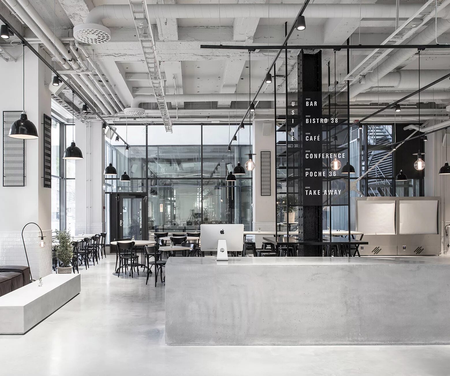 check in area design - Google Search Office interior design, Industrial office d