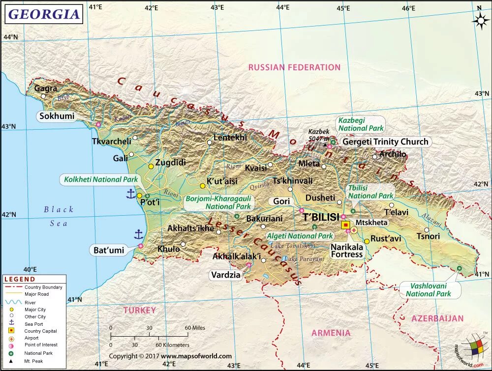 Сайты грузии на русском языке. Карта Грузии с городами и поселками. Политическая карта Грузии. Карта Грузии 2023. Географическая карта Грузии.