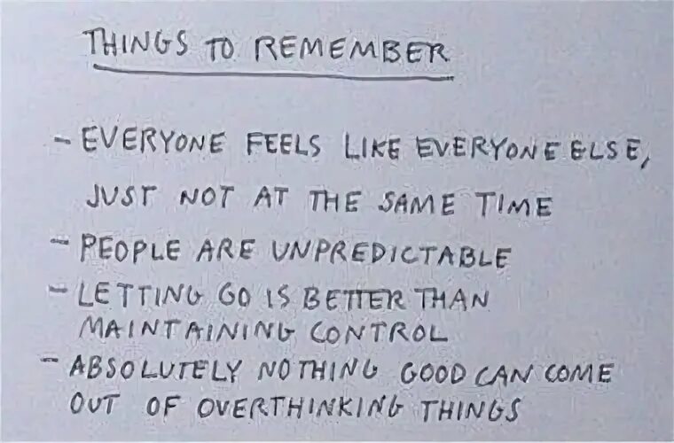 Remember things