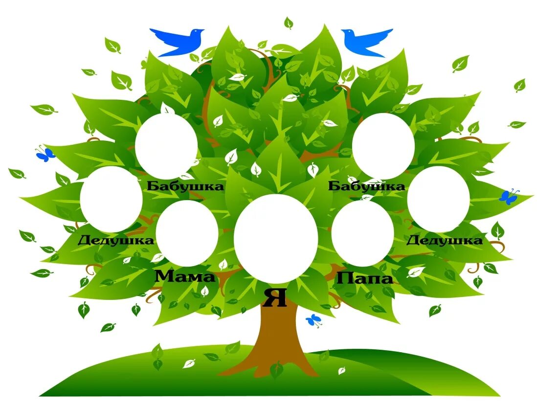 Древо семьи 2 класс окружающий мир шаблон