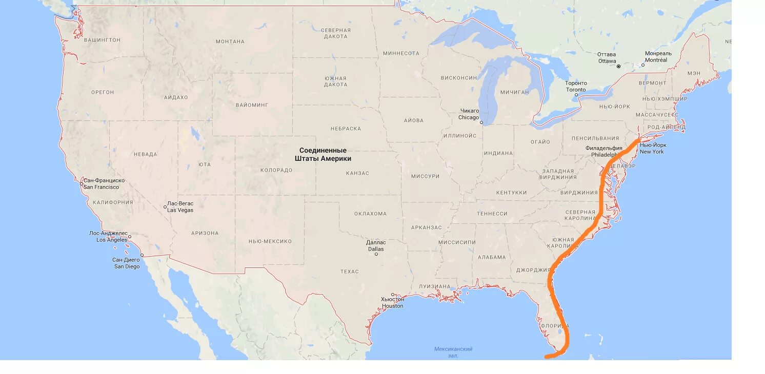 Восточное побережье Северной Америки на карте. Юго-Восточное побережье США на карте. Северное побережье США на карте. Восточное побережье США на карте. Восточное побережье америки города