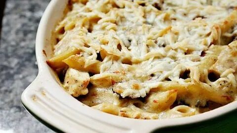 Запеканка из макарон и куриного филе