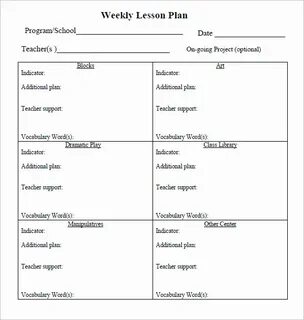 English lessons plans