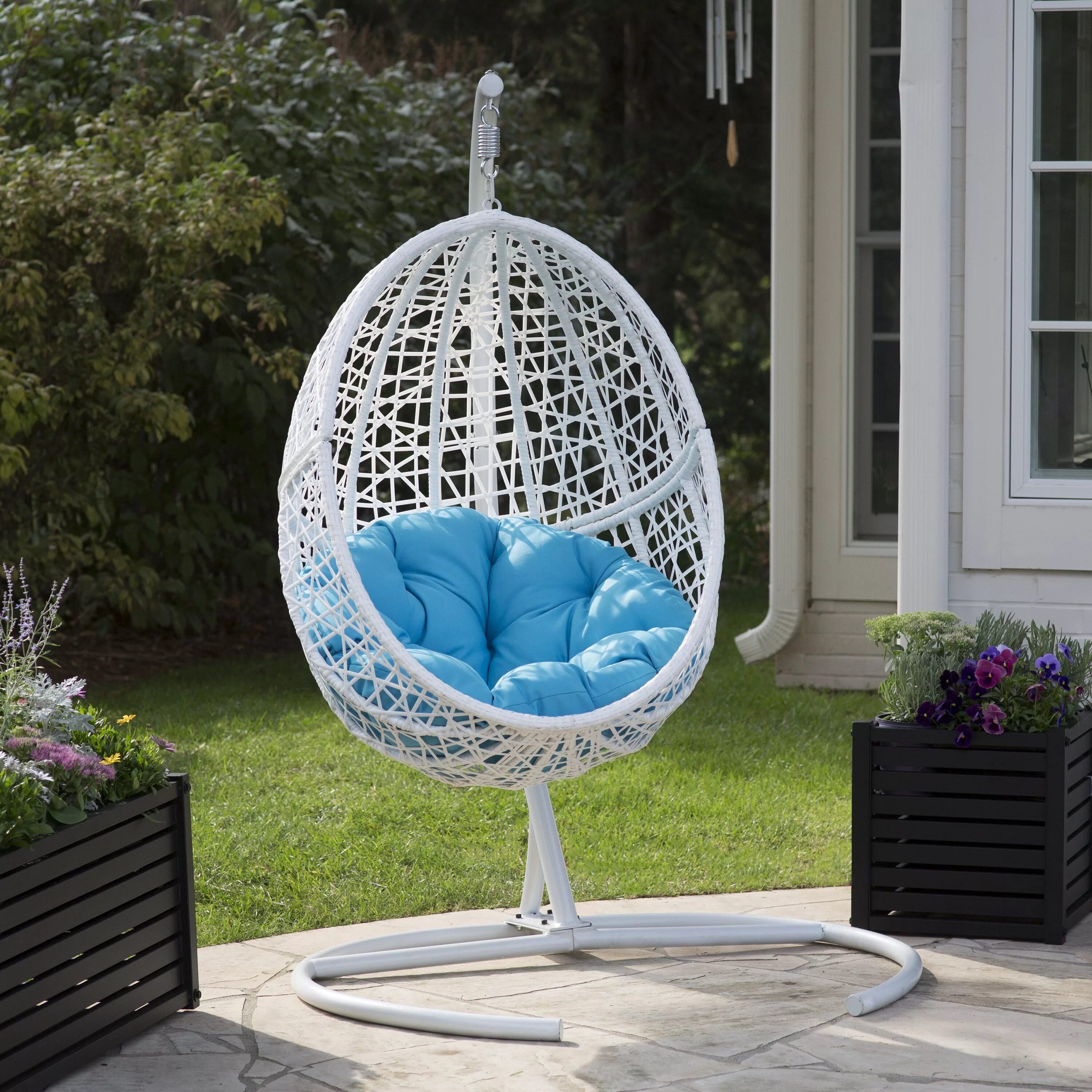 Кресло ЭГГ Чаир. Кресло ЭГГ Egg. Модель: Hanging Egg Chair. Кресло подвесное Mavi Rattan.