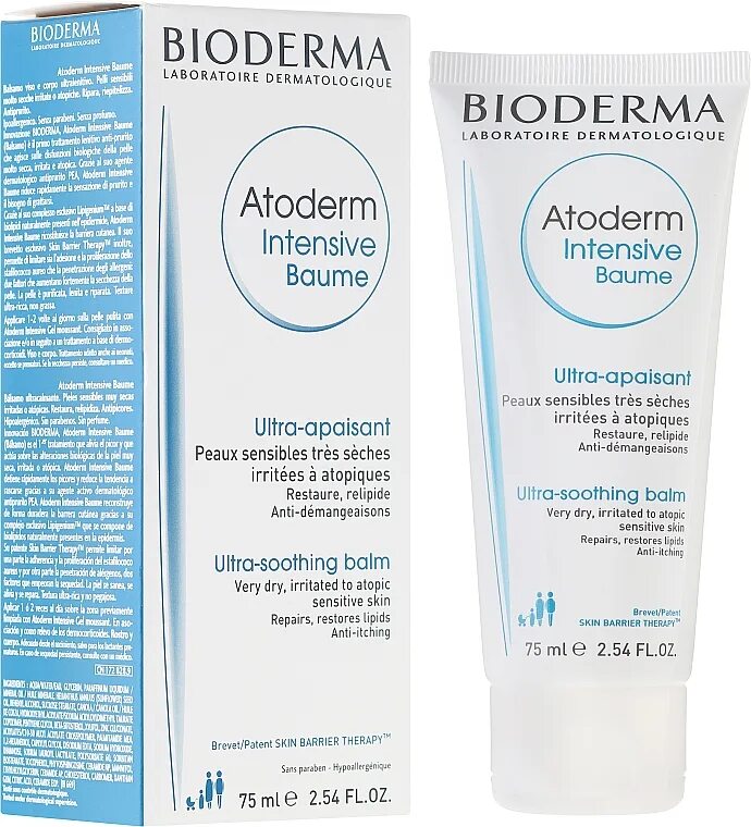 Bioderma Atoderm Intensive Baume 75 мл. Bioderma Atoderm бальзам 500мл. Биодерма Атодерм бальзам и крем. Bioderma Atoderm интенсивный бальзам 200мл (туба).