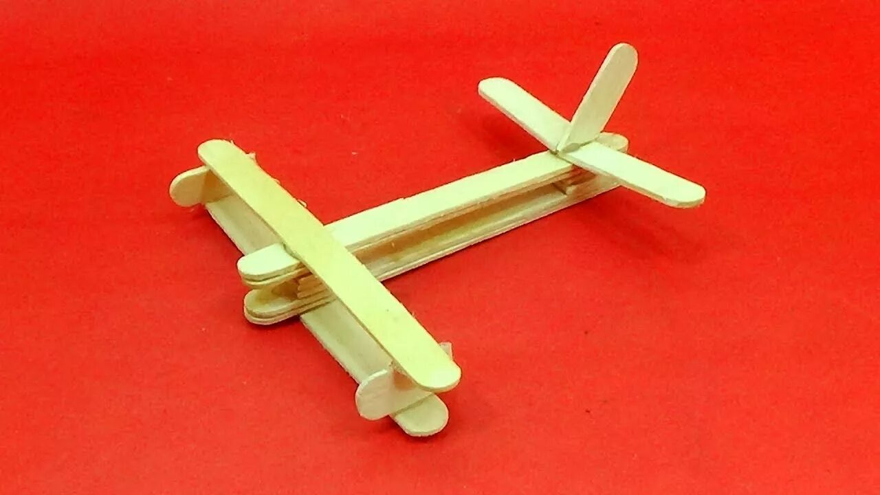 S easy to make a. Popsicle stick. popsicle how to make. ice cream stick. how to make an aeroplane with ice cream sticks-.